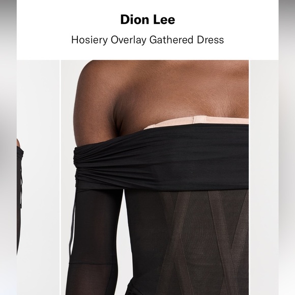 DION LEE HOISERY GATHER DRESS ORG. $1,535 ( read description) - Picture 3 of 9
